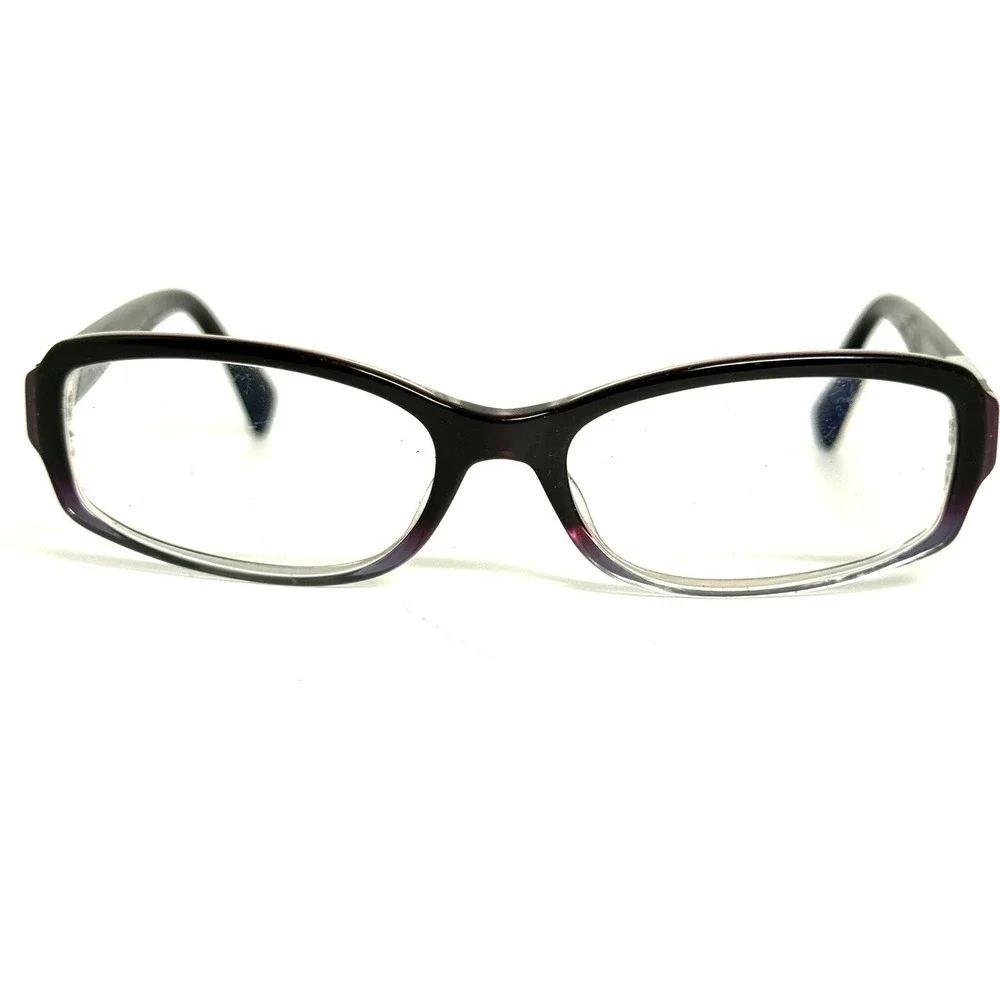 Prada VPR 10N Eyeglasses Purple Gradient Rectangular Frames Italy 53-16-135